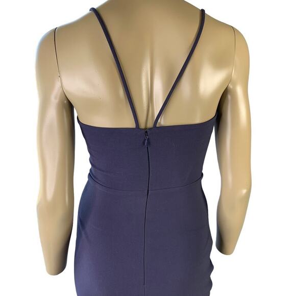 Likely Brooklyn Spaghetti Straps Sheath Pencil Dress Stretchy Size 2 Navy New - Picture 9 of 16